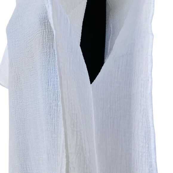 Andie White Magdalena Cotton Crinkle Gauze Kaftan Sz S/M NWT - Picture 6 of 12